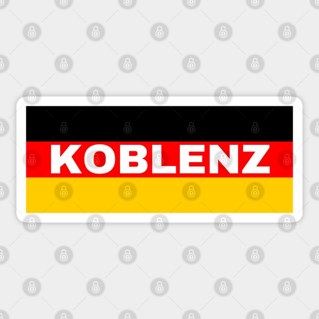 Koblenz City in German Flag Sticker by aybe7elf